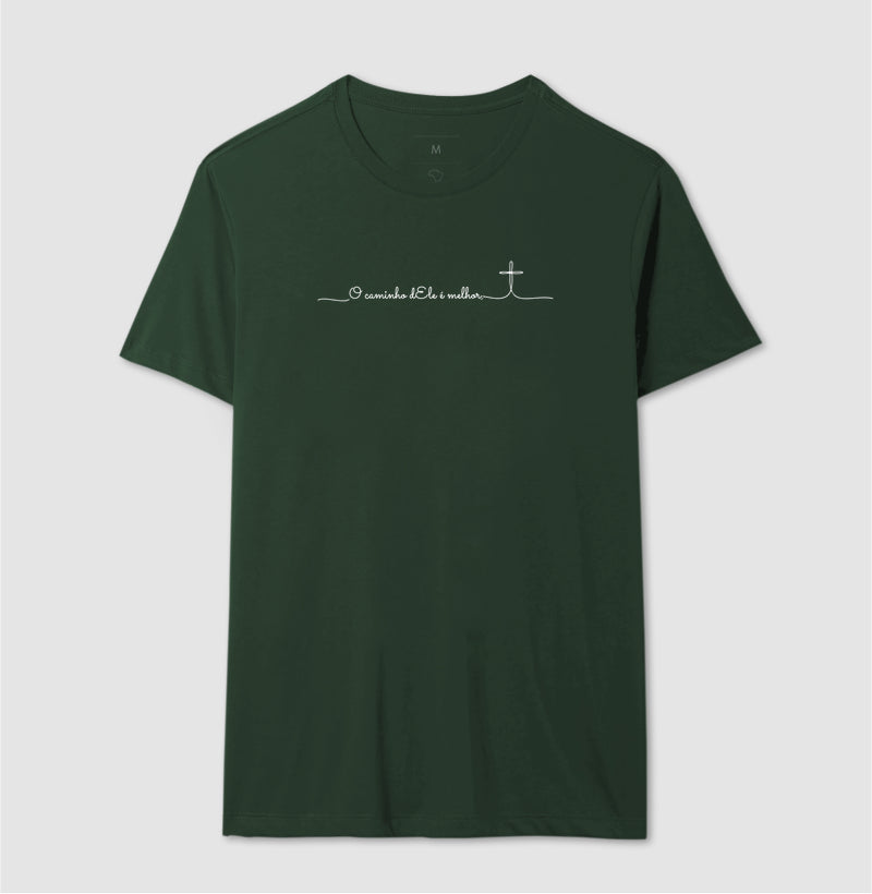 Camiseta Oversized Unissex Preta — O Caminho dEle é Melhor
