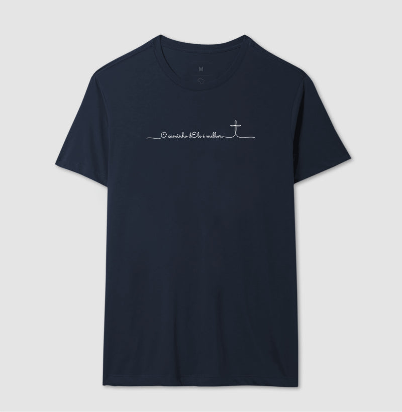 Camiseta Oversized Unissex Preta — O Caminho dEle é Melhor