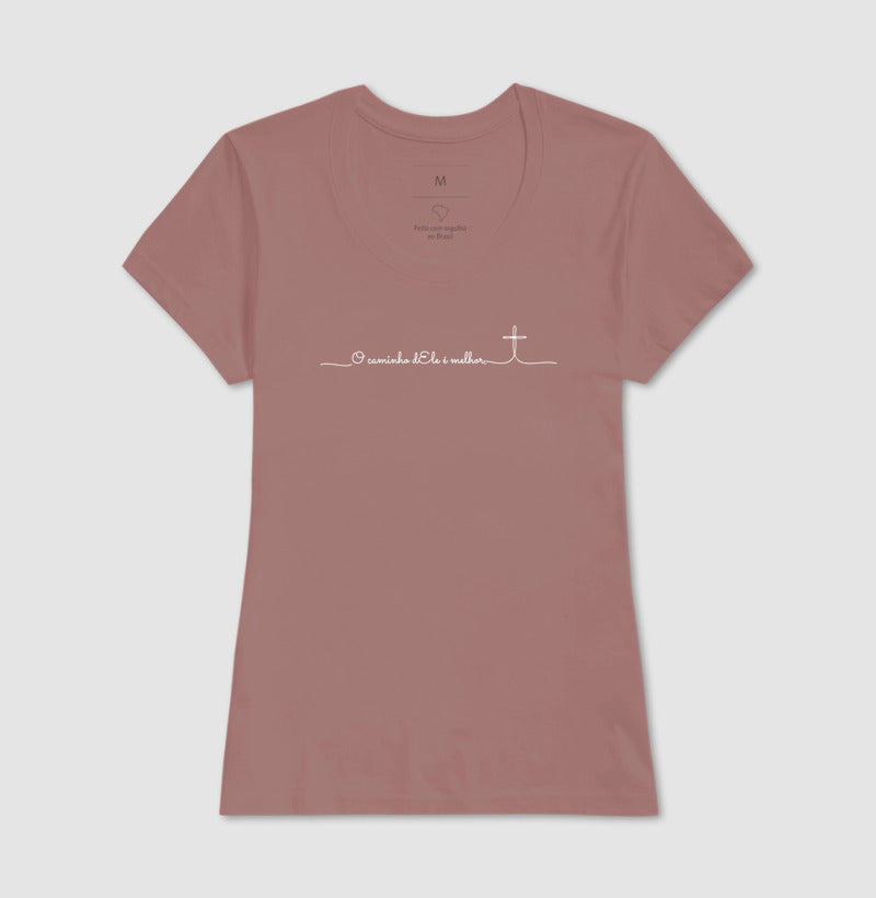 Camiseta Oversized Unissex Preta — O Caminho dEle é Melhor